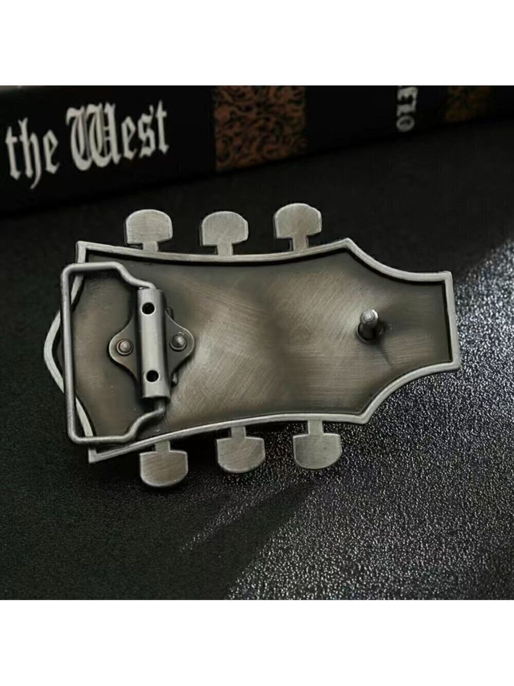 Guitar Rocker Blue Headstock Belt Buckle - Picture 12 of 15